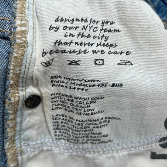 BLANKNYC Denim Cutoff Shorts Light Wash Raw Hem High Rise 29 - Picture 5 of 5